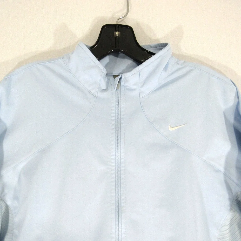 Vintage‎ Nike Sweater Womens Size XL 16-18 Pullover 1/4 Zip Blue Activewear